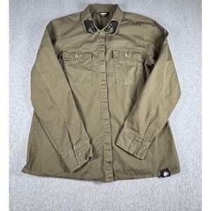 Jurassic Park World Button‎ Down Shirt Skull Cosplay Men's Large L